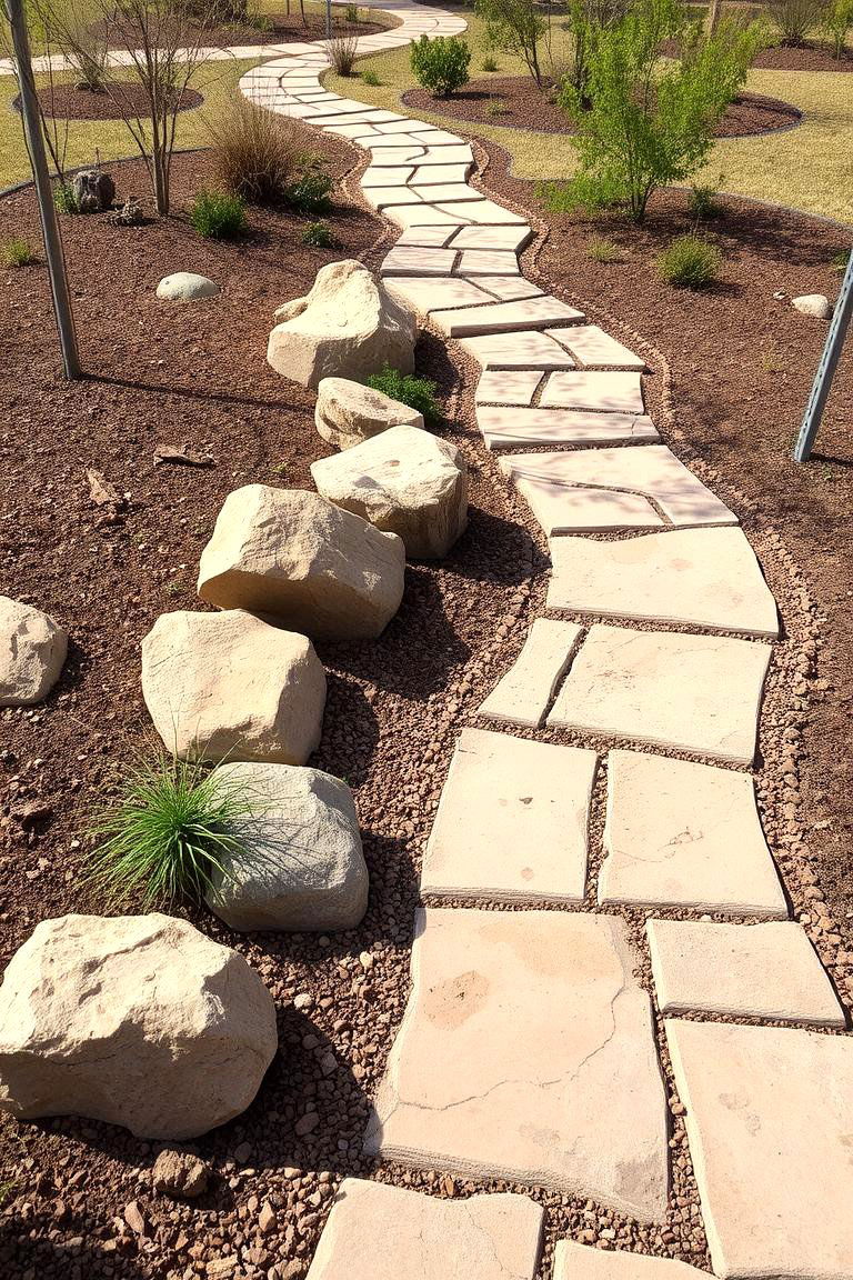 Custom Pathway and Rock Accents - 24 South Florida Landscaping Ideas