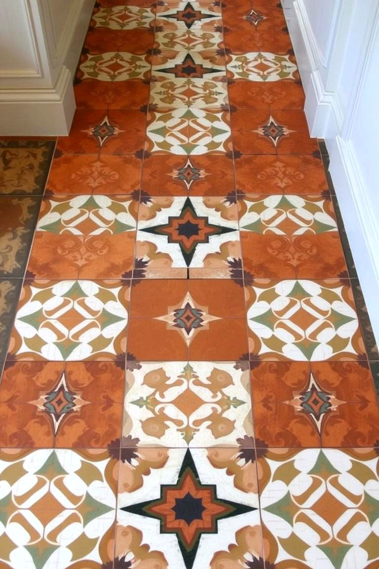 Custom Patterned Terracotta Magic - 24 Terracotta Kitchen Floor Ideas