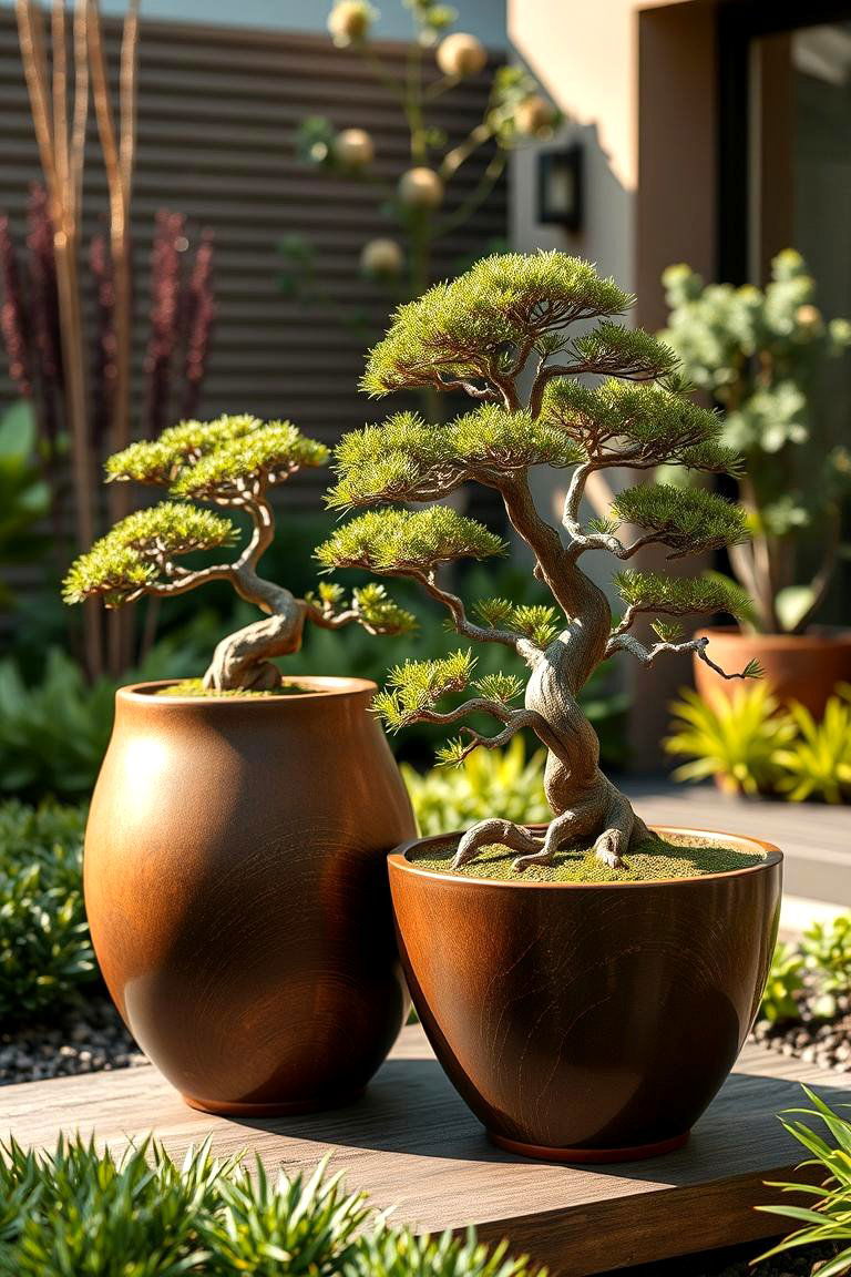 Custom Planter Bonsai Design - 24 Bonsai Garden Ideas
