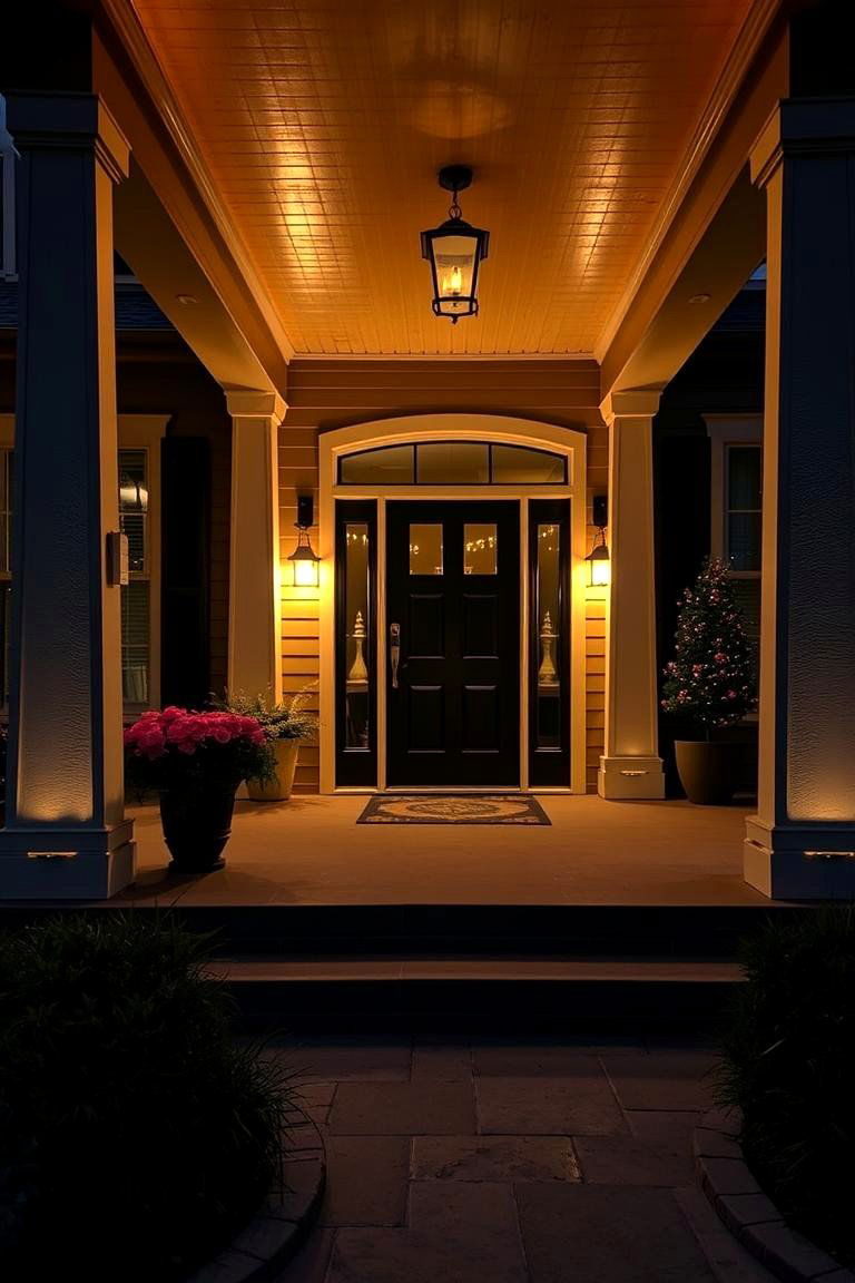 Custom Porch Lighting Accents - 24 Small Cape Cod Front Porch Ideas