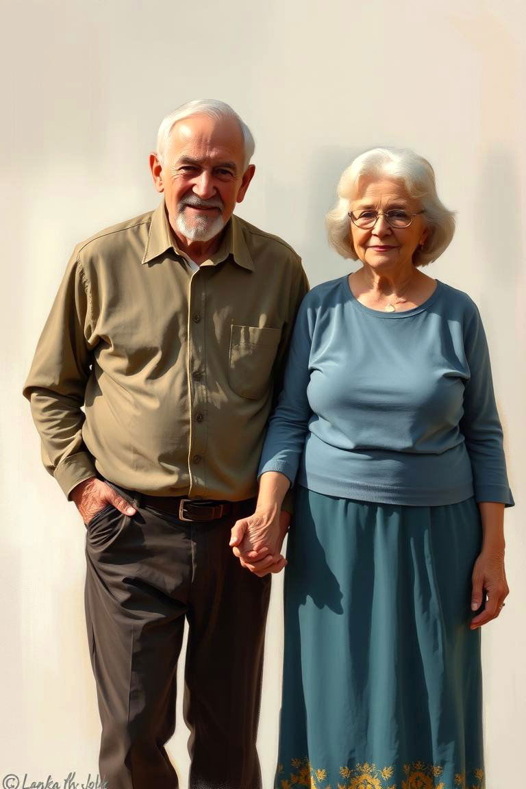 Custom Portrait of the Couple - 24 40th Wedding Anniversary Gift Ideas