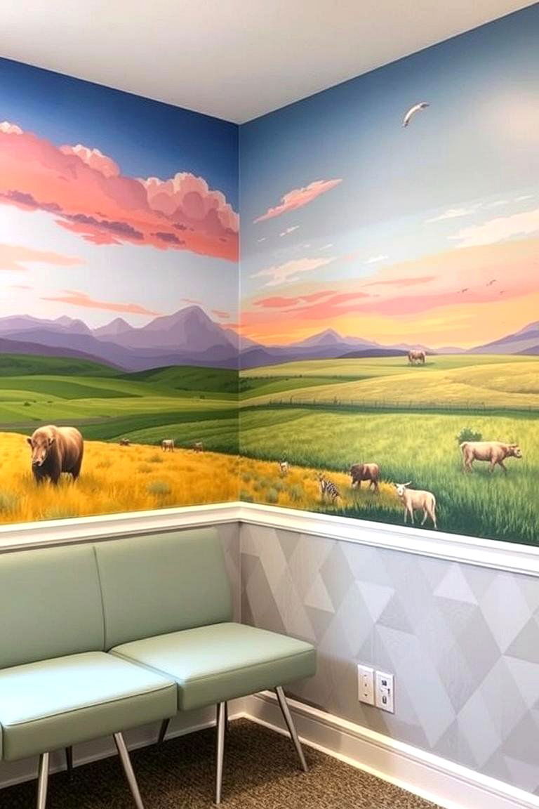 Custom Prairie Murals and Wallpaper - 24 Prairie-style Interior Design Ideas