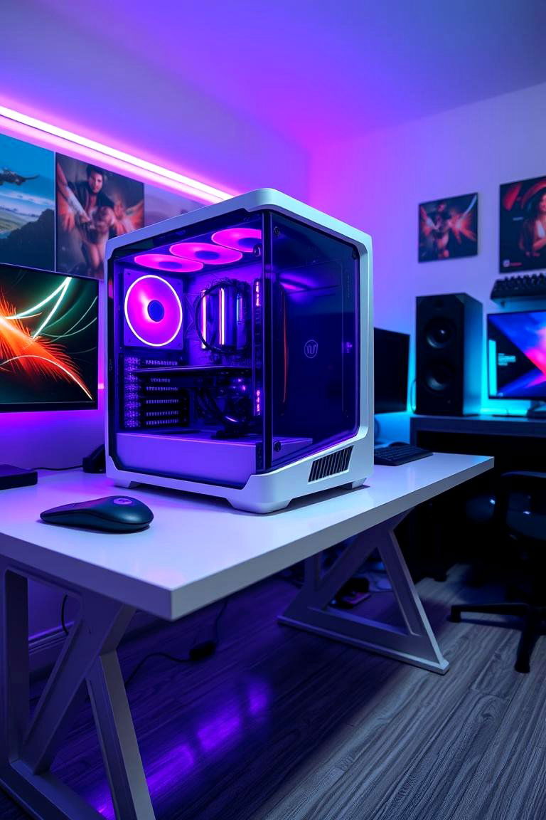 Custom Purple PC Build - 24 Purple Gaming Setup Ideas