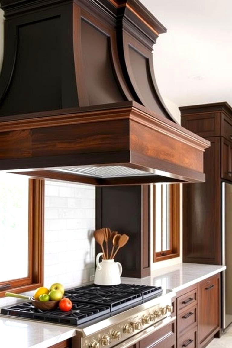 Custom Range Hood Statement - 24 Craftsman Kitchen Ideas