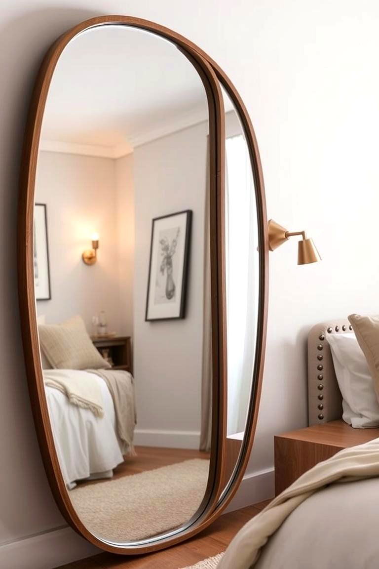 Custom Shaped Mirror - 24 Bedroom Mirror Ideas