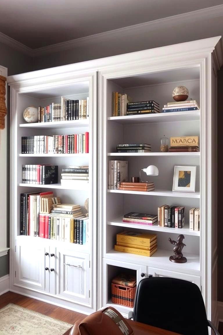 Custom Shelving Units - 24 Modern Home Office Ideas