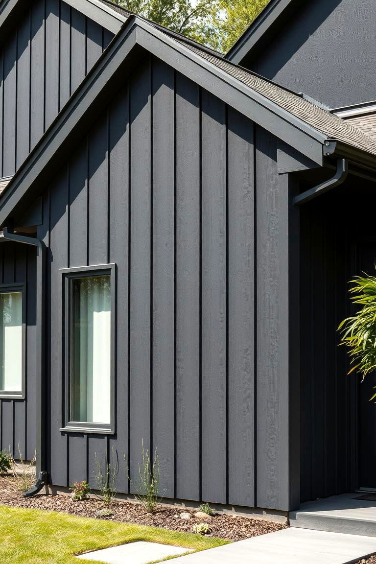 Custom Textured Surfaces - 24 Dark Grey House Exterior Ideas