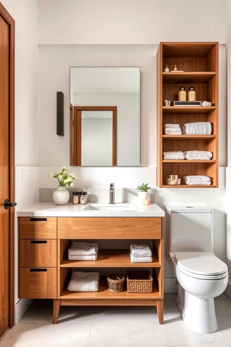 Custom Vanity Designs - 24 Mid-century Modern Bathroom Ideas