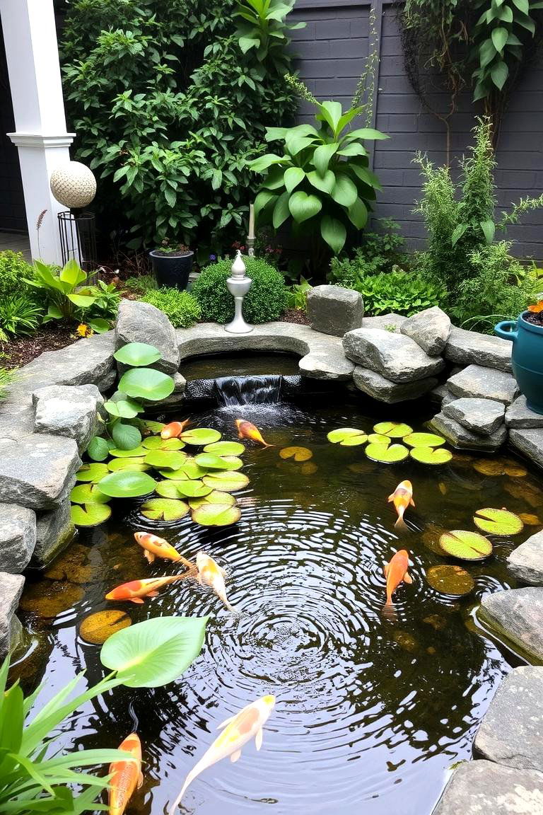 Custom Water Garden - 24 Backyard Decor Ideas