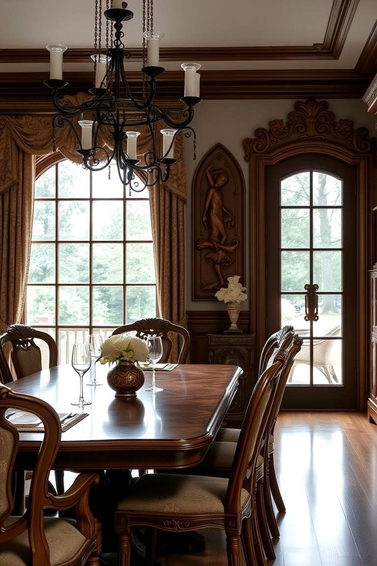 Custom Wood Carvings - 24 Dining Room Wainscoting Ideas
