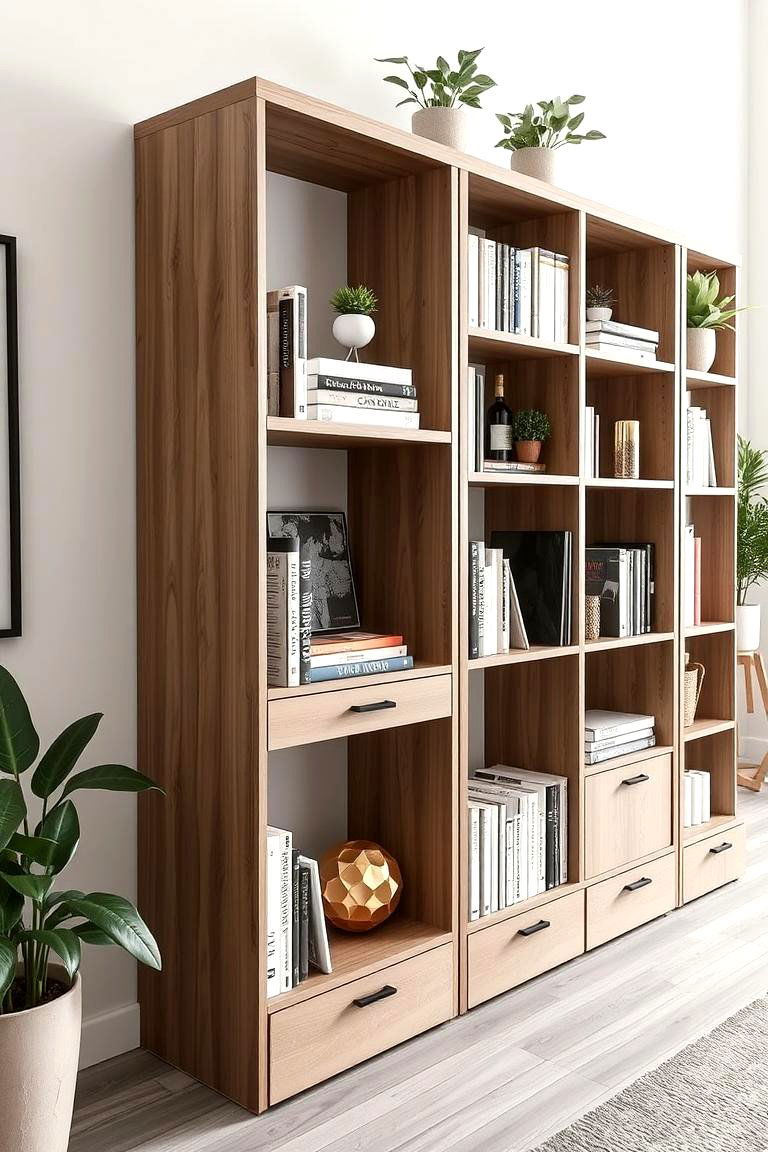 Customizable Bookshelf Display - 24 Studio Furniture Ideas