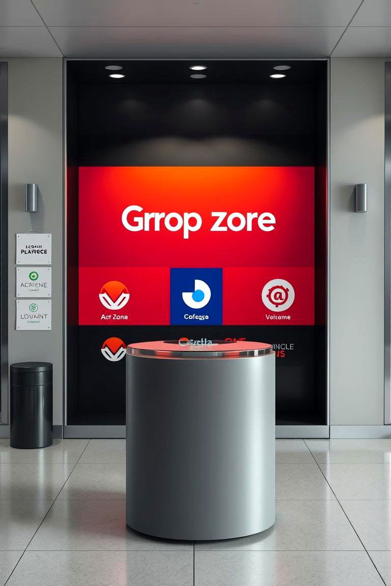 Customizable Branding Drop Zone - 24 Drop Zone Ideas