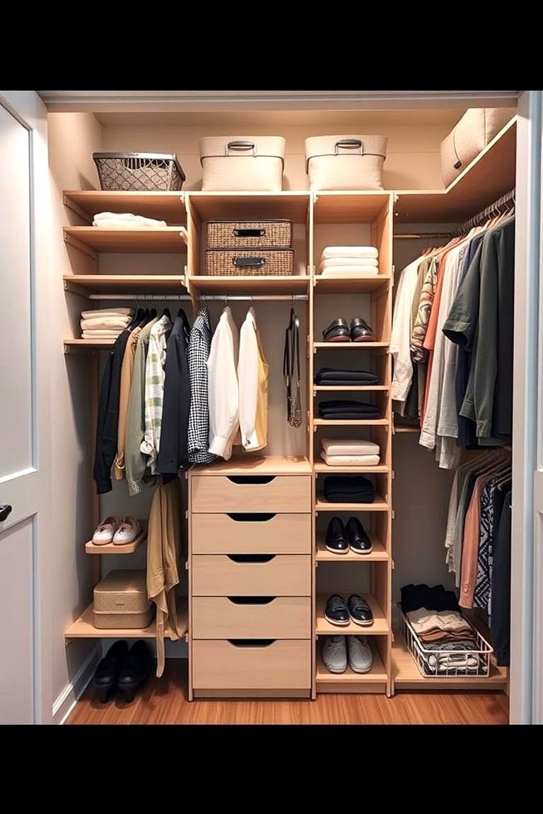 Customizable Closet System - 24 Closet Ideas