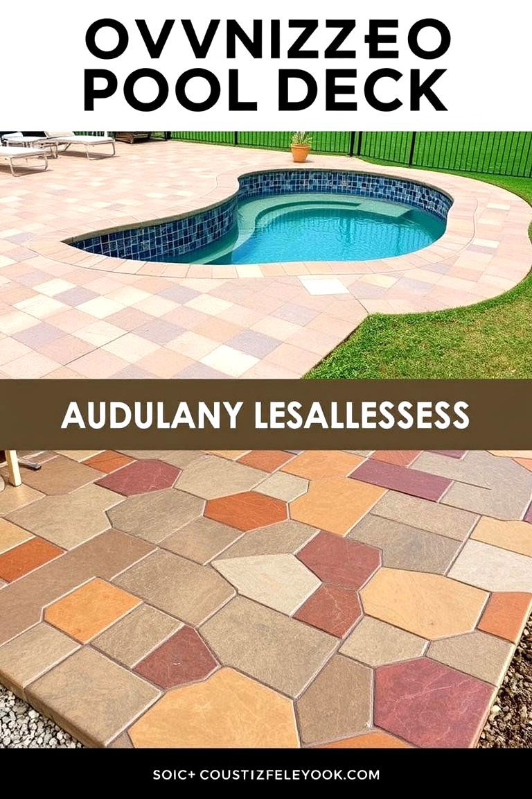 Customizable Design Elements - 24 Stamped Concrete Pool Deck Ideas