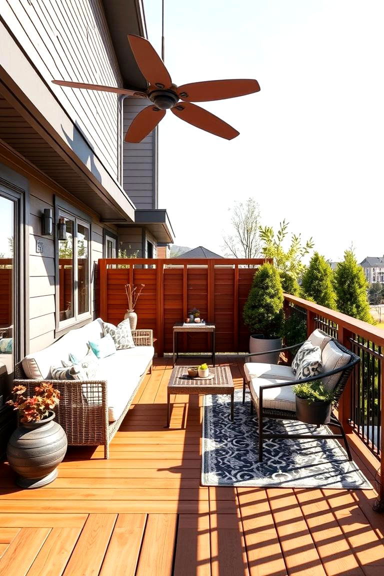 Customizable Design Options - 24 Deck With Privacy Wall
