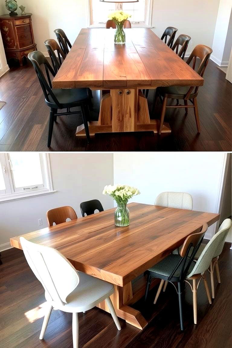 Customizable Dining Table - 24 Eclectic Dining Room Ideas