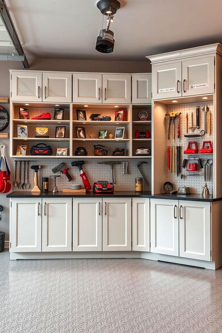 Customizable Display Cabinets - 24 Garage Decor Ideas