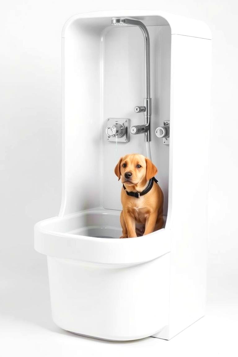 Customizable Dog Bathing Station - 24 Dog Wash Station Ideas