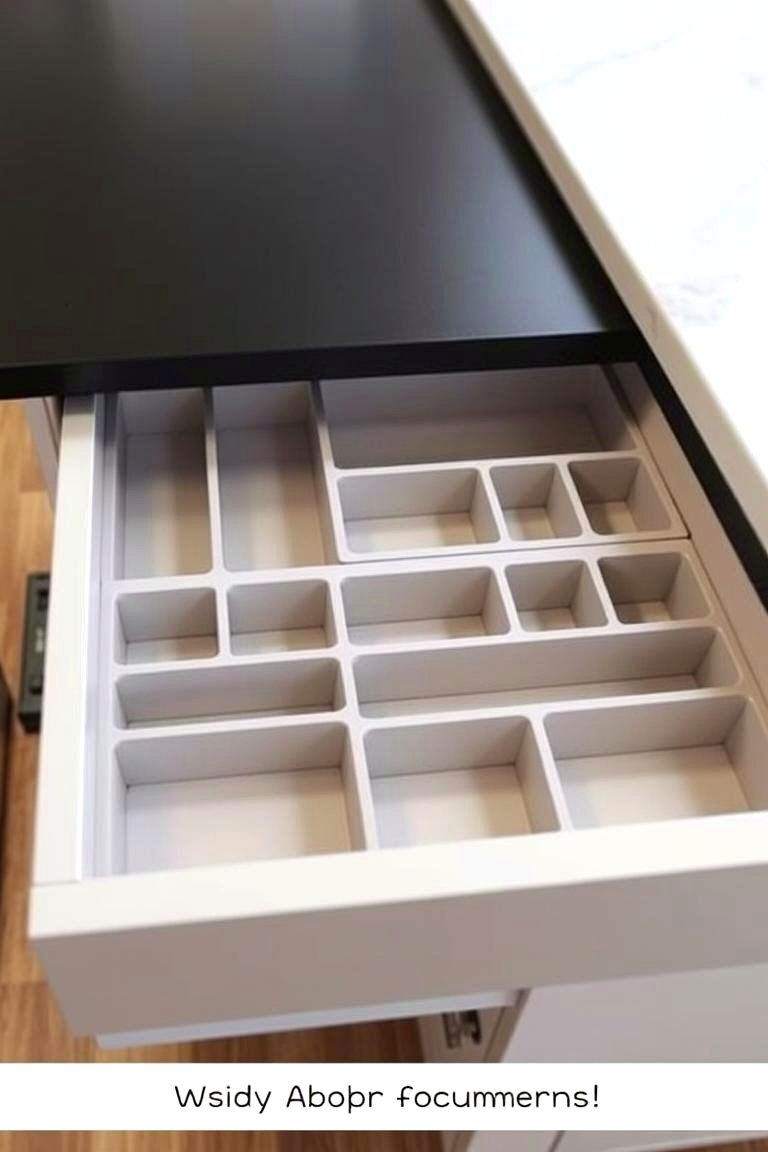 Customizable Drawer Dividers - 24 Kitchen Island Storage Ideas