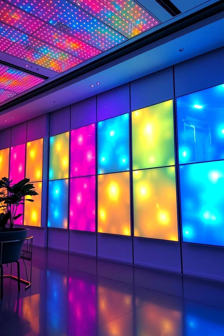 Customizable LED Panel Decor - 24 Boys Gaming Bedroom Ideas