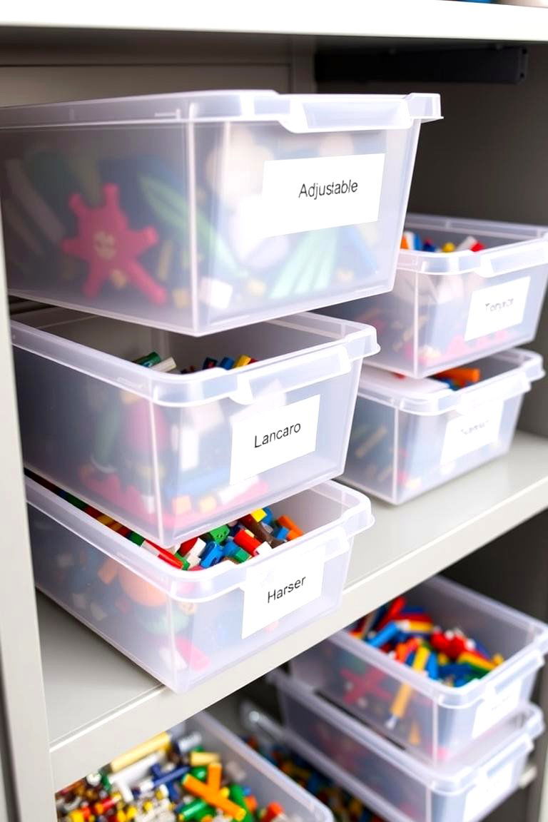 Customizable LEGO Bins - 24 Lego Storage Ideas
