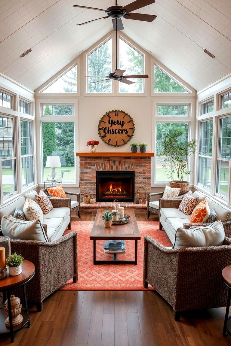 Customizable Layouts for Personal Touch - 24 Sunroom With Fireplace