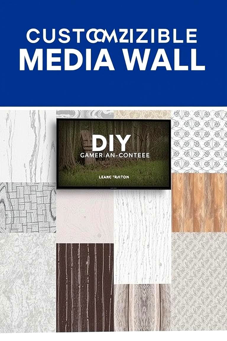 Customizable Media Wall Panels - 24 Media Wall Ideas