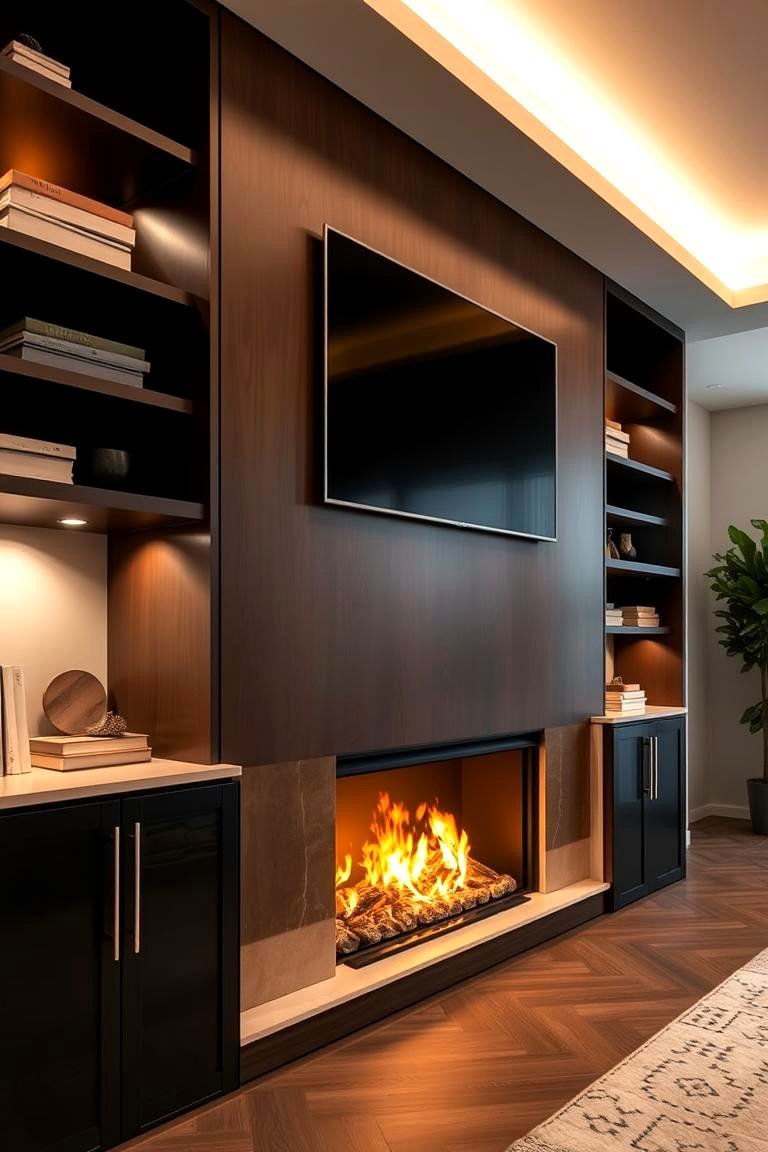 Customizable Modular Fireplace Unit - 24 Fireplace Built-in Ideas
