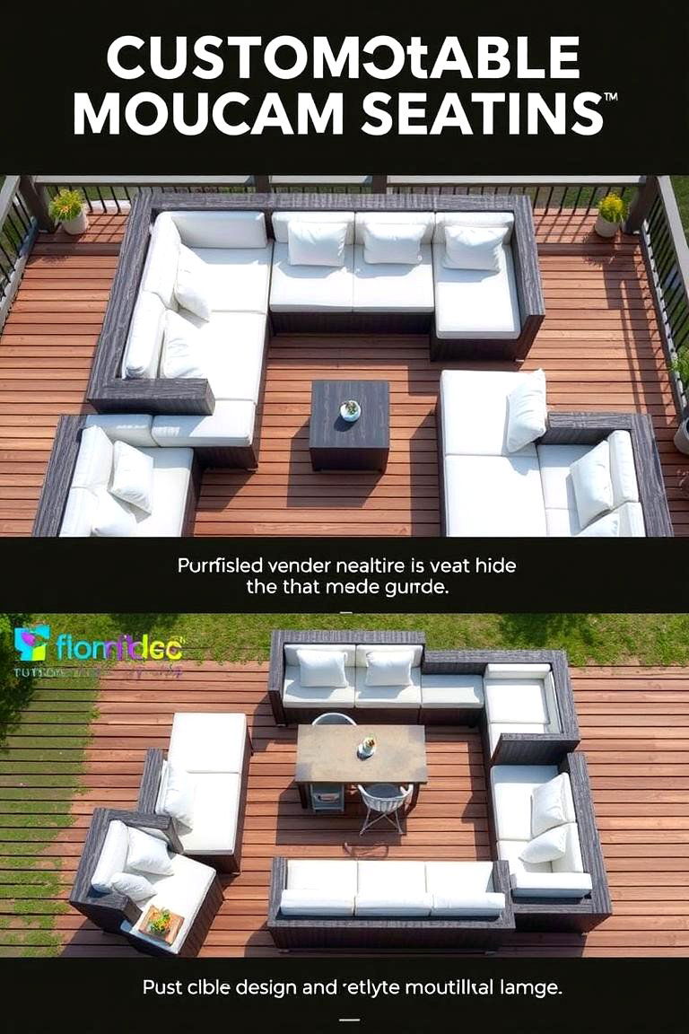 Customizable Modular Seating - 24 Deck Furniture Ideas