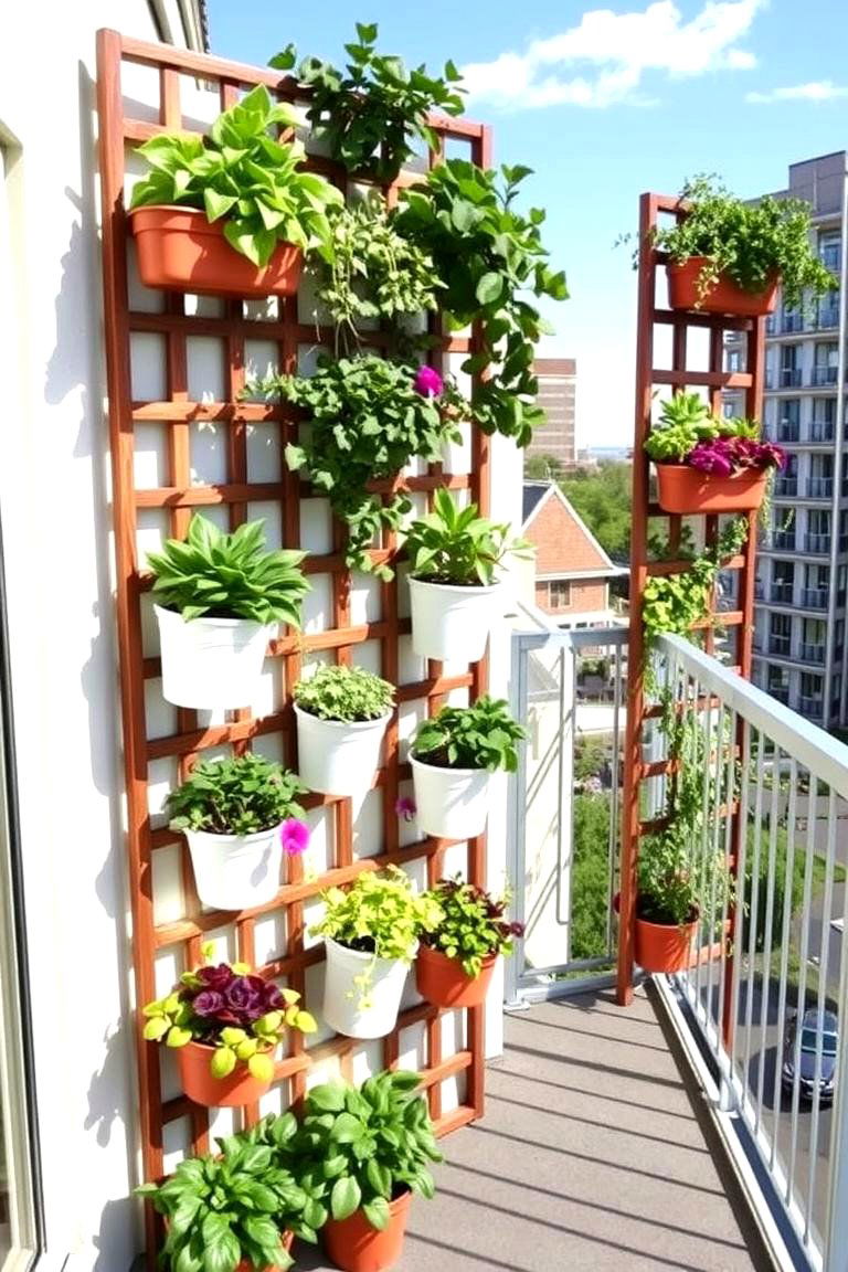 Customizable Modular Trellis System - 24 Balcony Trellis Ideas