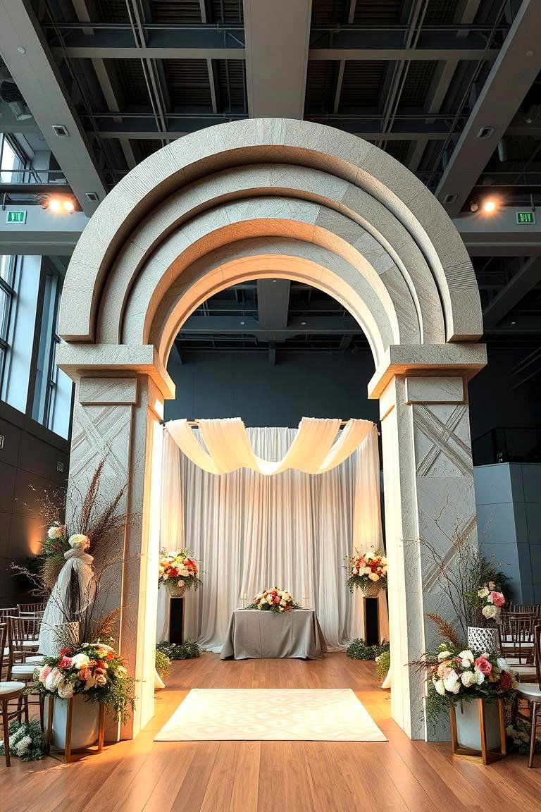 Customizable Multi Layered Arch - 24 Wedding Arch Ideas