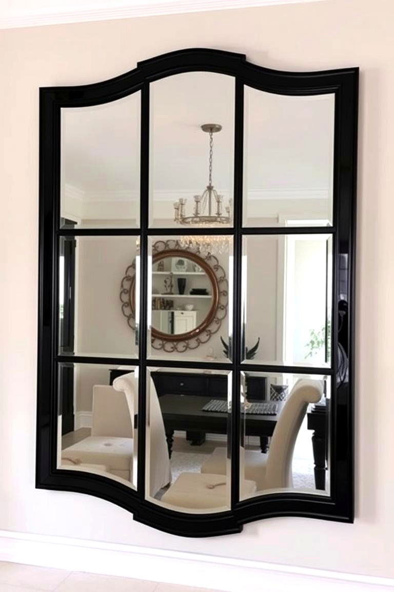 Customizable Multi Panel Mirror - 24 Dining Room Mirror Ideas