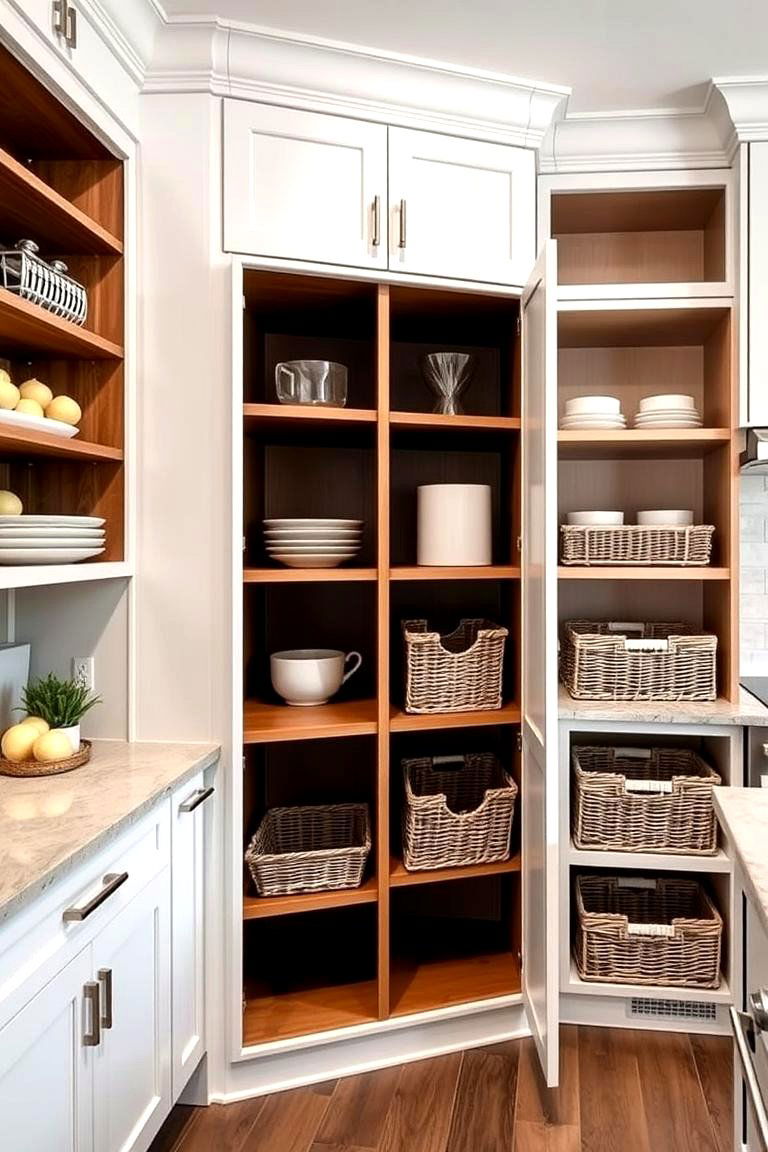 Customizable Open Storage Systems - 24 Kitchens Without Upper Cabinets