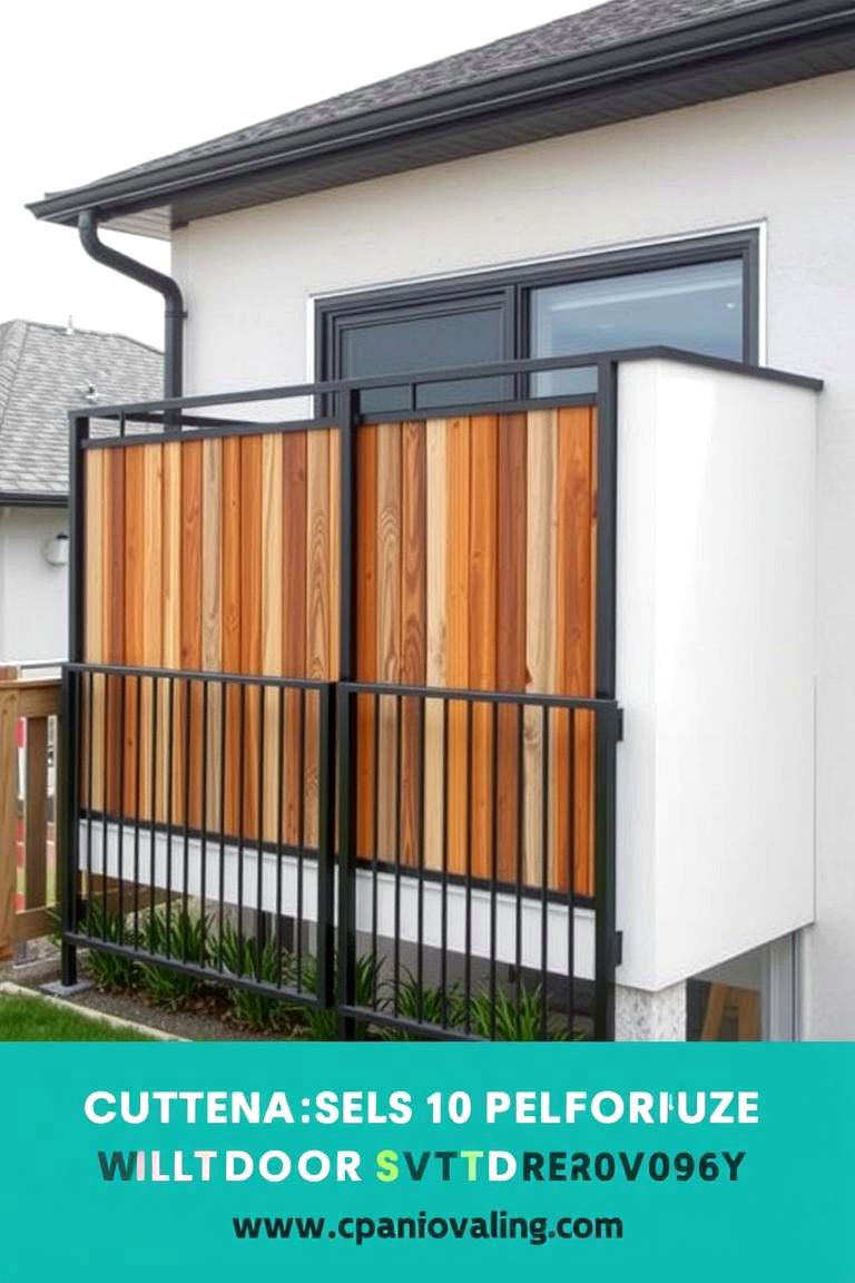 Customizable Outdoor Fencing - 24 Balcony Privacy Ideas