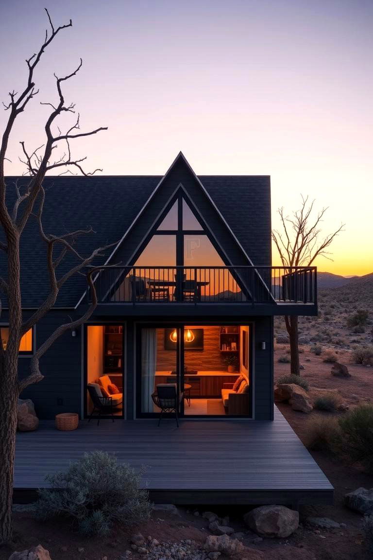 Customizable Outdoor Living Space - 24 a Frame House With Balcony