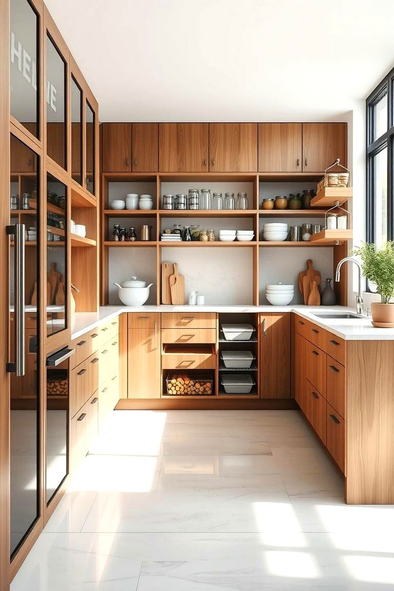 Customizable Pantry Islands - 24 Walk in Pantry Ideas