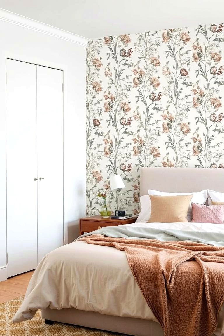 Customizable Peel and Stick Wallpaper for Flexibility - 24 Bedroom Wallpaper Ideas