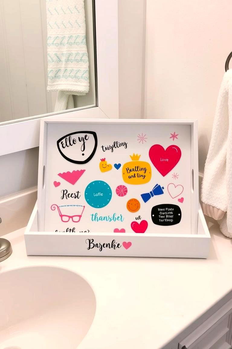 Customizable Personal Touch Tray - 24 Bathroom Tray Ideas