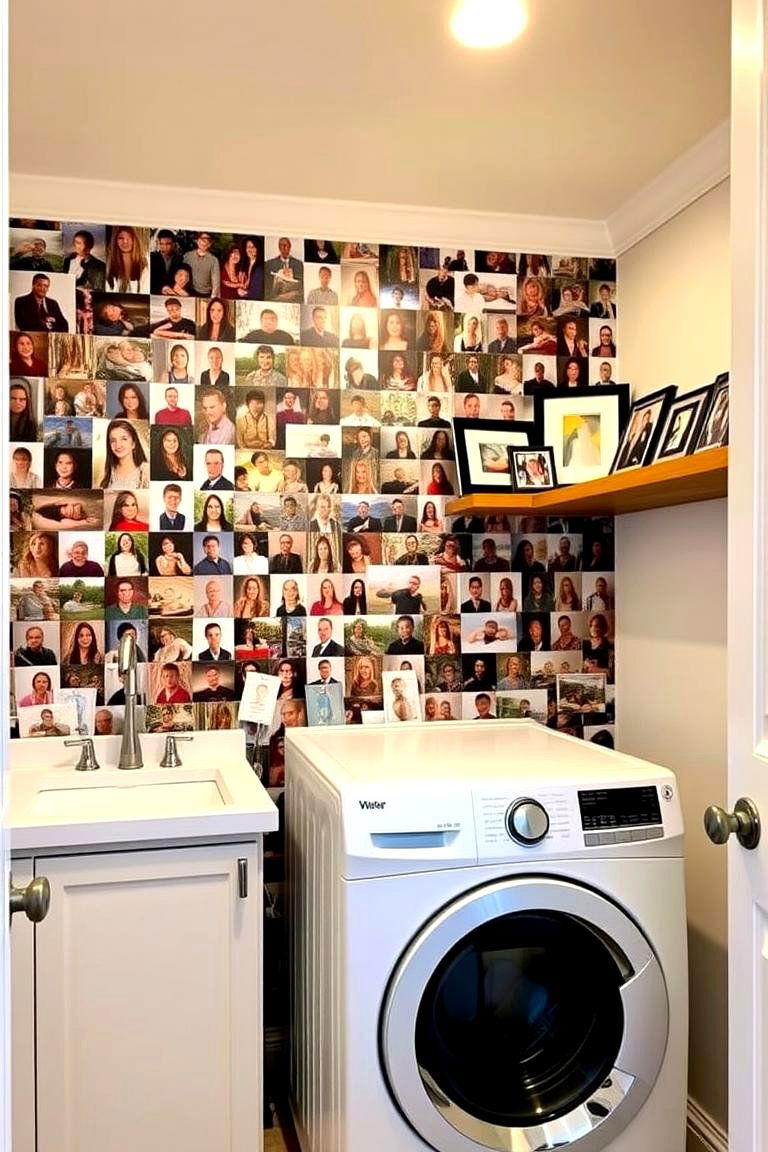 Customizable Photo Wallpaper - 24 Laundry Room Wallpaper Ideas