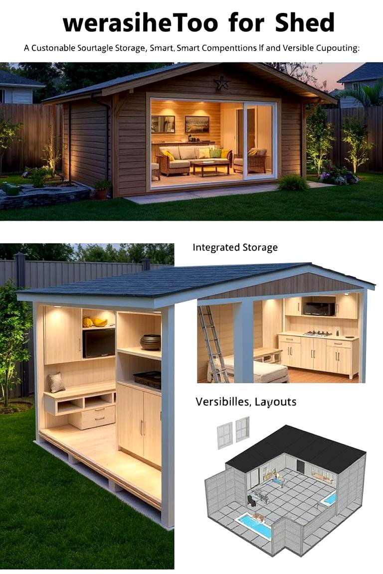 Customizable Pool Shed with Storage - 24 Pool Shed Ideas