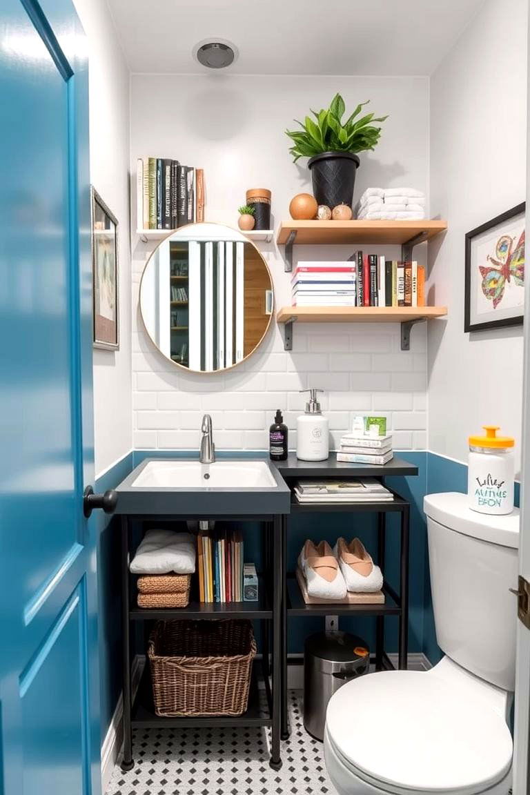 Customizable Shelving - 24 Teen Bathroom Ideas