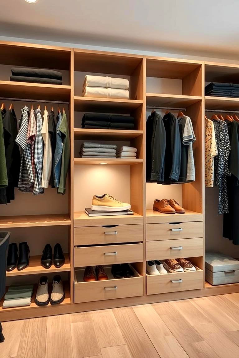 Customizable Shelving - 24 Walk in Closet Ideas