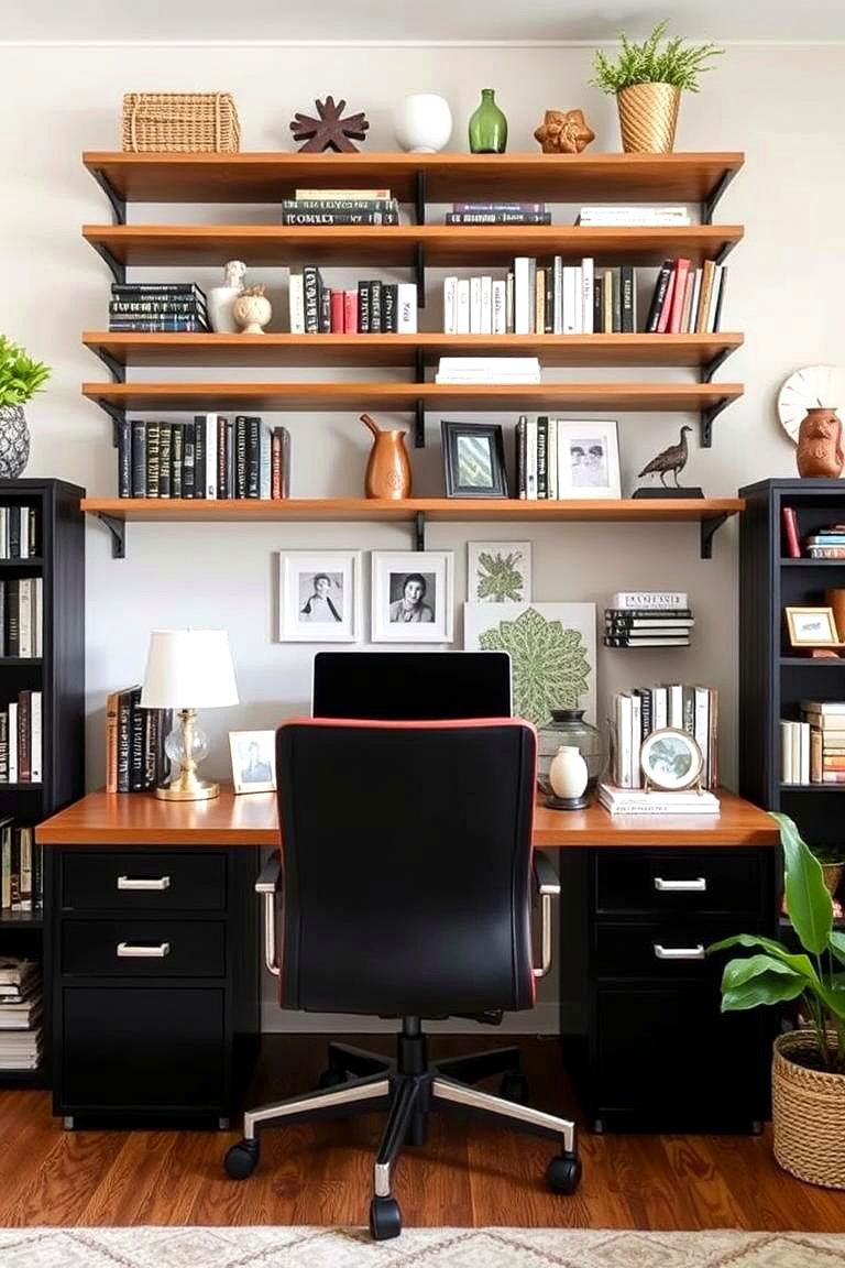 Customizable Shelving Ideas - 24 Budget Home Office Ideas