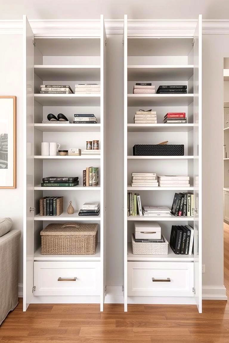 Customizable Shelving - 24 Floor to Ceiling Cabinets Ideas