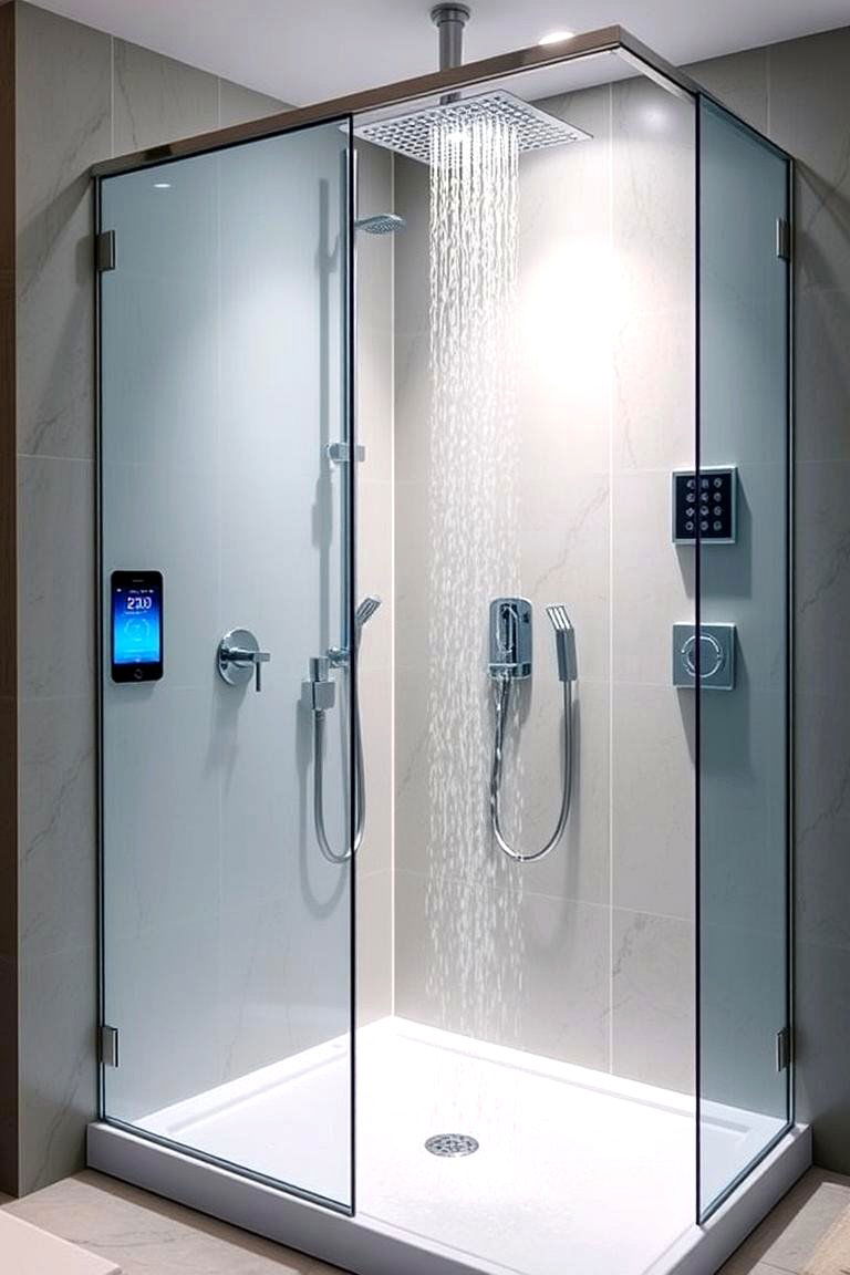 Customizable Smart Tech Shower - 24 Luxury Shower Ideas