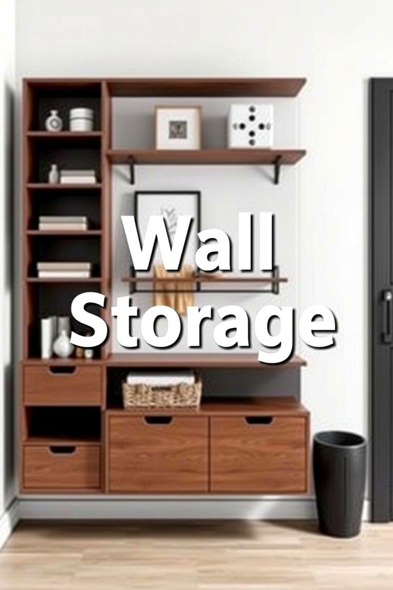 Customizable Wall Storage Units - 24 Entryway Storage Ideas