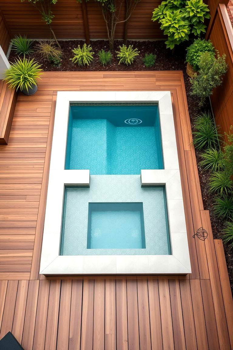 Customization and Design Flexibility - 24 Rectangle Pool With Hot Tub