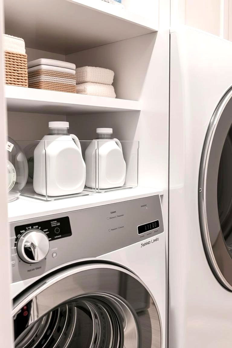 Customized Acrylic Containers for Detergents - 24 Laundry Detergent Storage Ideas