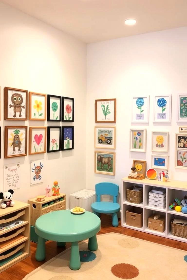 Customized Art Displays - 24 Toddler Room Ideas