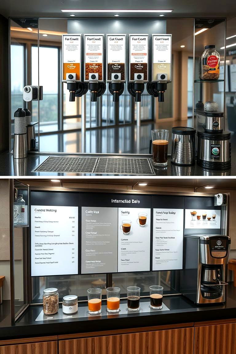 Customized Beverage Bar - 24 Office Coffee Station Ideas
